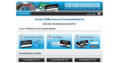 Desktop Screenshot of inventaretiketten.de
